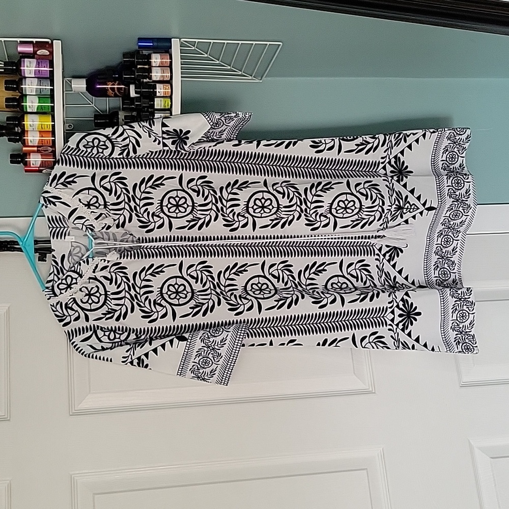 Black and White Cover Up/Dress